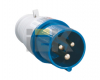 Вилка 013 2Р+РЕ 16 А 220В переносная IP44 (PSR01-016-3) ИЭК