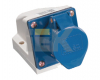 Розетка 123 стационарная 2Р+РЕ 32 А 220В IP44 (PSR11-032-3) ИЭК